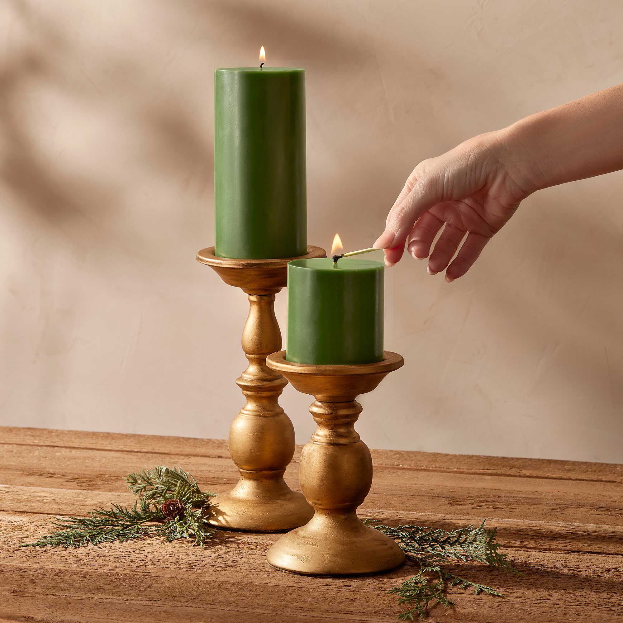Frasier Fir Pillar Candle, Small - Image 3