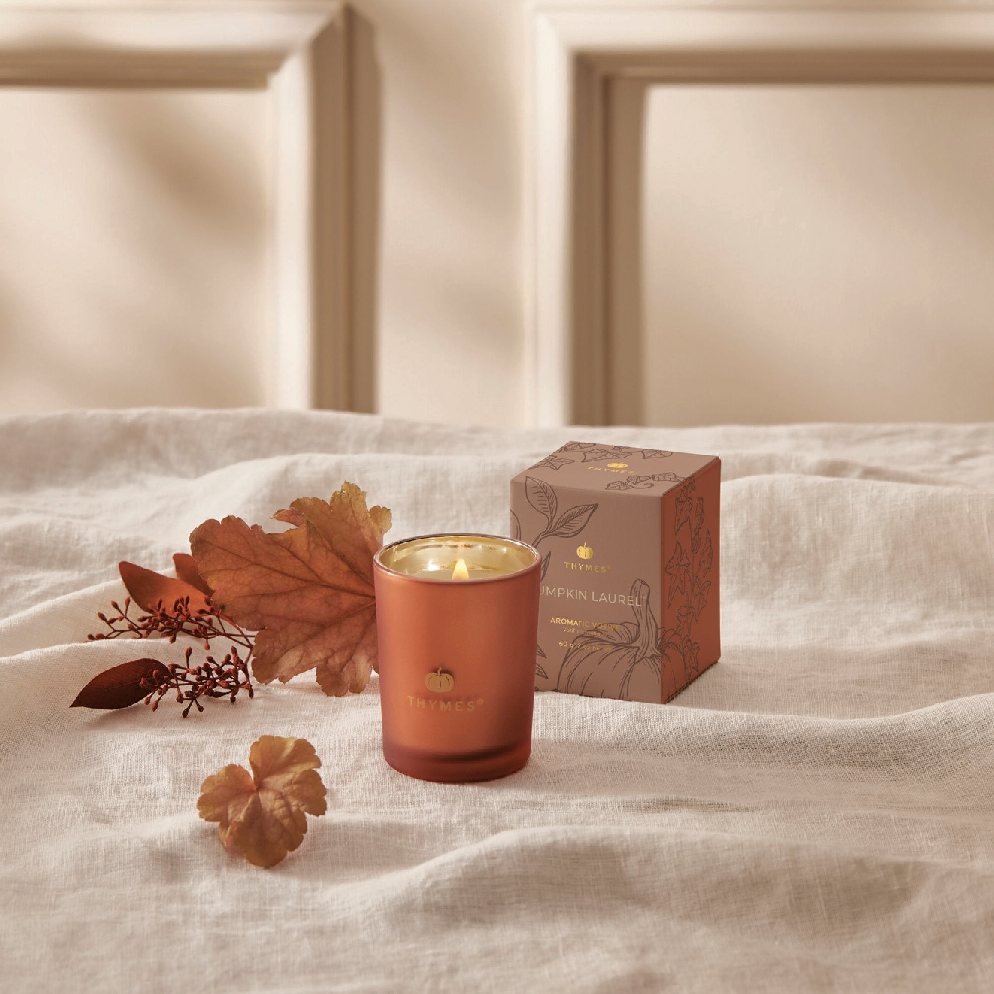 Alternative view of Pumpkin Laurel Votive Candle